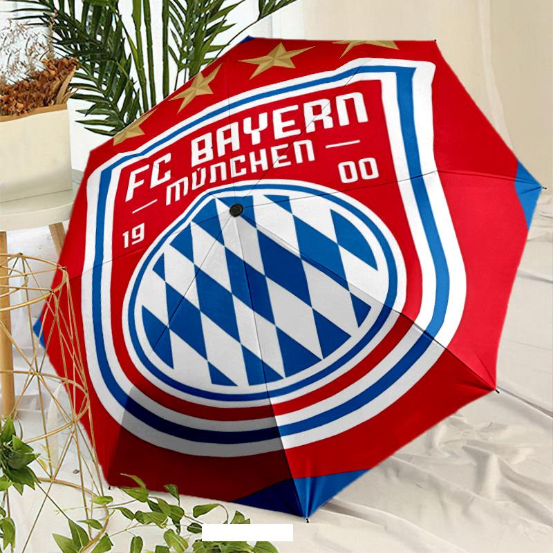 Football Team Umbrella with Automatic Open/Close & Self-8-Rib Heavy-Duty Umbrella, Compact Travel Umbrella Suitable for Outdoor