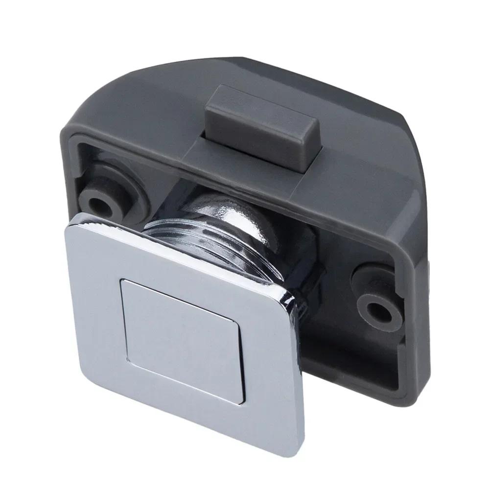 Camper Car Push Lock RV Caravan Boat Drawer Latch Button Locks For Furniture Hardware Home Cabinet Drawer Latch