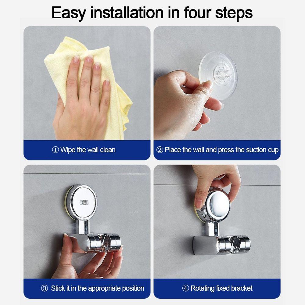 Verstelbare douchekopbeugel Wandmontage Sproeier Vaste basis Badkameraccessoires