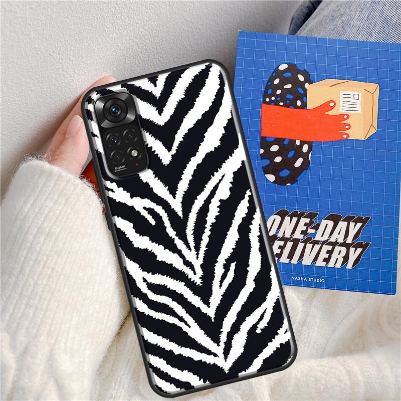 Animal Pattern Zebra Print Case For Xiaomi Redmi Note 11 9 8 10 Pro Note 11S 9S 10S Cover For Redmi 9 10 9A 9C 10C