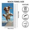 New, double-sided velvet beach towel quick-drying sports towel printed bath towel