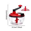 Garlic Chopper Vegetable Cutter Multifunctional Food Processor Manual Meat Grinder Onion Chili Cutter Hand Powered Crank Chopper