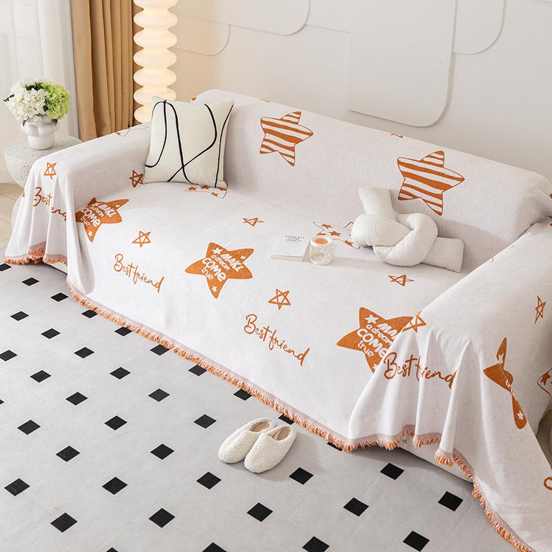 Simple Style Nordic Sofa Towel All-Inclusive Universal Sofa Cover Cloth Dust Cover Anti-Scratching Chenille Blanket Anti-Scratching