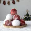 6cm Ball Pendant Snowflower Foam Balls Unique Christmas Tree Decor  Party Favors