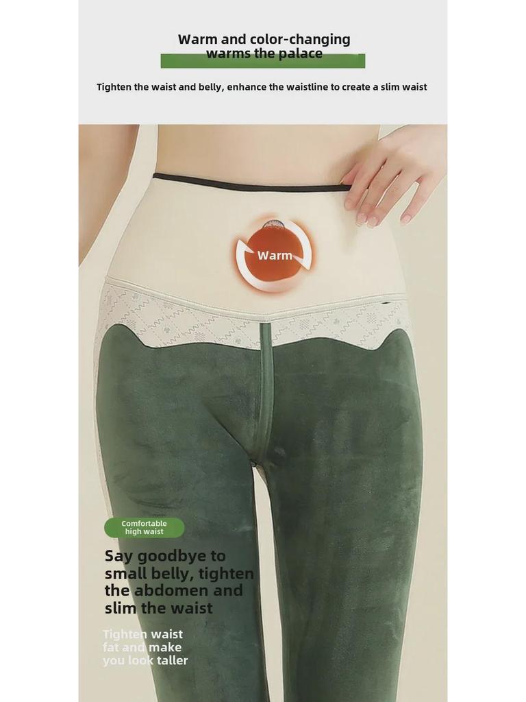 High-Waist Velvet-Lined Barbie Pants for Autumn/Winter – Hip-Lifting, Warm 600g Shark Pants
