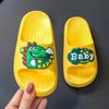 Children's Open-Toe Cartoon Dinosaur Flip-Flops - Non-Slip Summer Sandals for Boys, Girls, and Babies