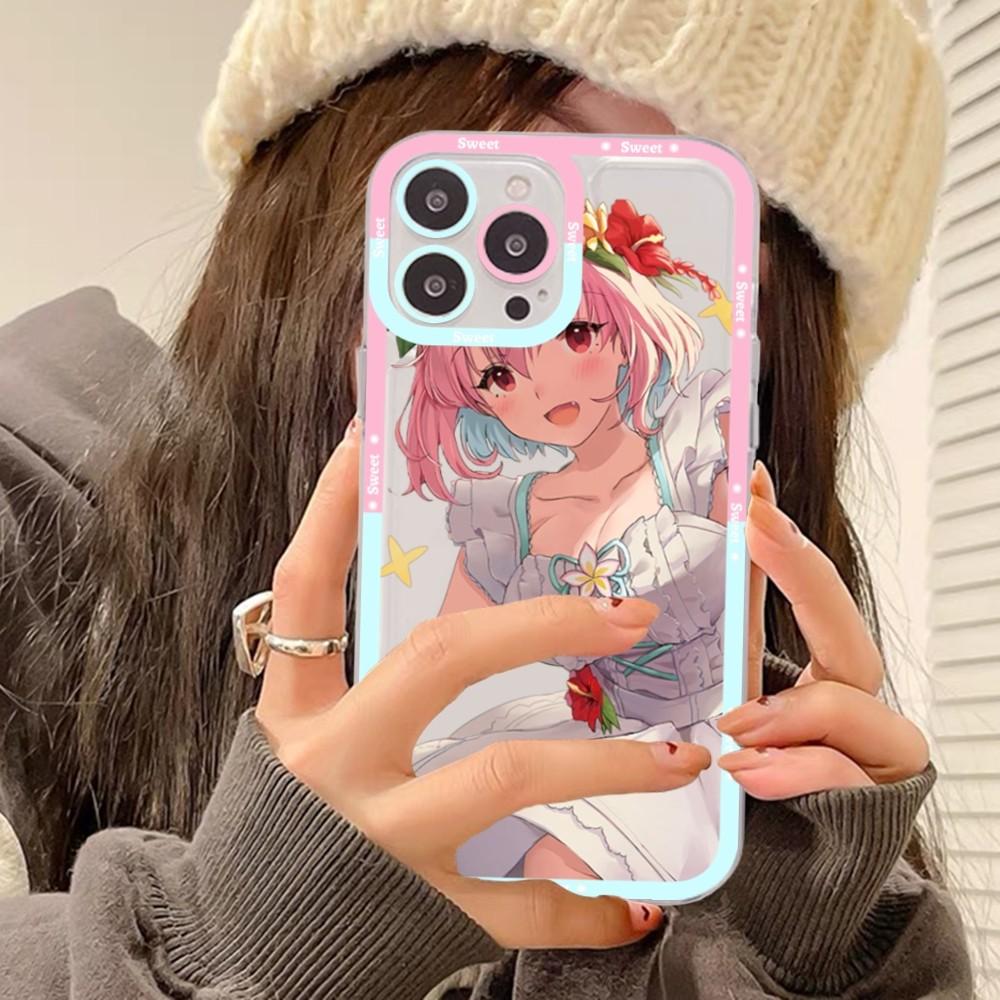 Riamu Yumemi Anime Phone Case For iPhone 11 12 13 14 Mini Pro Max XR X XS TPU Clear Case For 8 7 6 Plus SE 2020