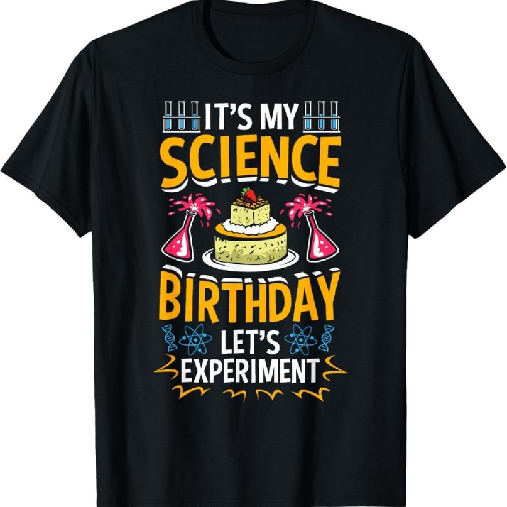 Birthday Boy Girls Science Stem Kids Birthday Party Theme T-Shirt