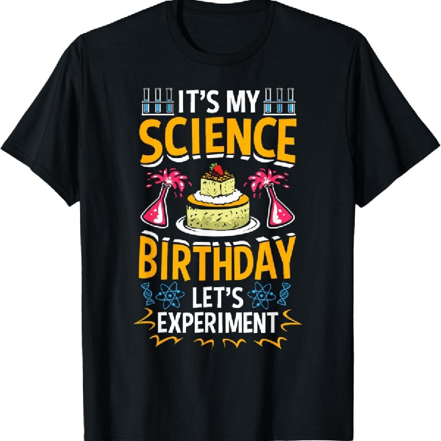 

Футболка с темой науки, STEM, для мальчиков и девочек, на день рождения, для детей XXXXXL