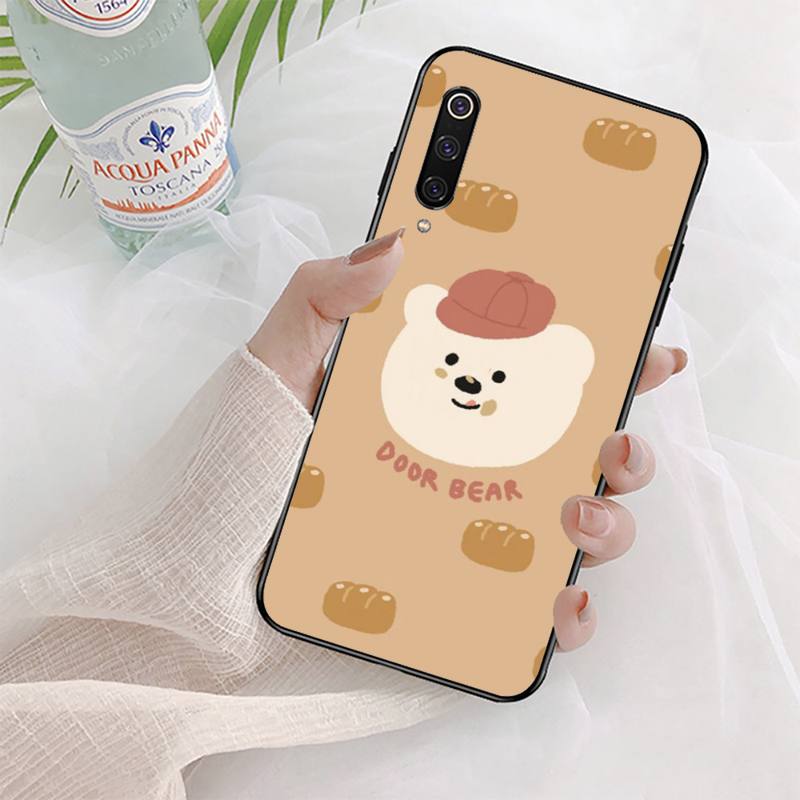 Cute Cartoon Bear Animal Phone Case for Xiaomi Mi 5 6 8 9 10 Lite Pro SE Mix 2s 3 F1 Max2 3