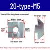 European Profile T-nut: Square T-slot Slider, Types 20/30/40/45, Sizes M3-M8
