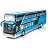 Children Toy Luxury Bus Double Decker Bus Children Toy Model Simulation Bus Alloy Bus Return Sound and Light Toy Car Gift