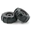 RC Paddle Tires Off Road Snow Sand Paddle Tires 4pcs Replacement for 1 10 Short Course Truck 727 Slash K1 RC Car