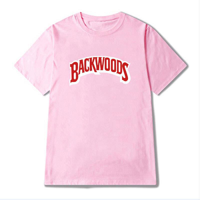 Hot-Selling Backwoods Letter Print Short-Sleeved Men'S And Women'S T-Shirts Wish Explosion