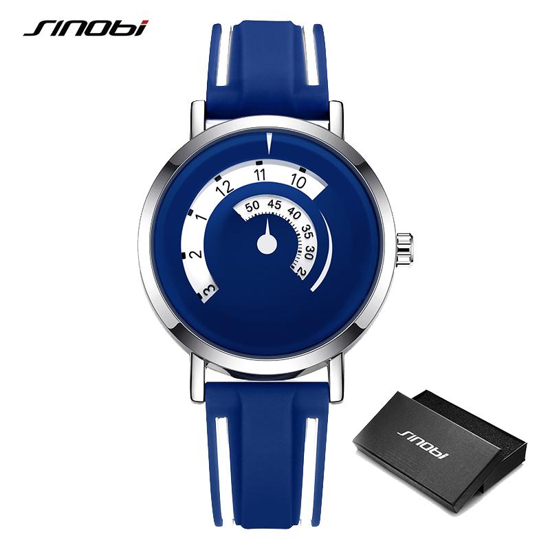 SINOBI New Creative Design Men's Quartz Watches Top Brand Mans Wristwatches Fashion Style Gifts Clock for Husband,Family,Friend