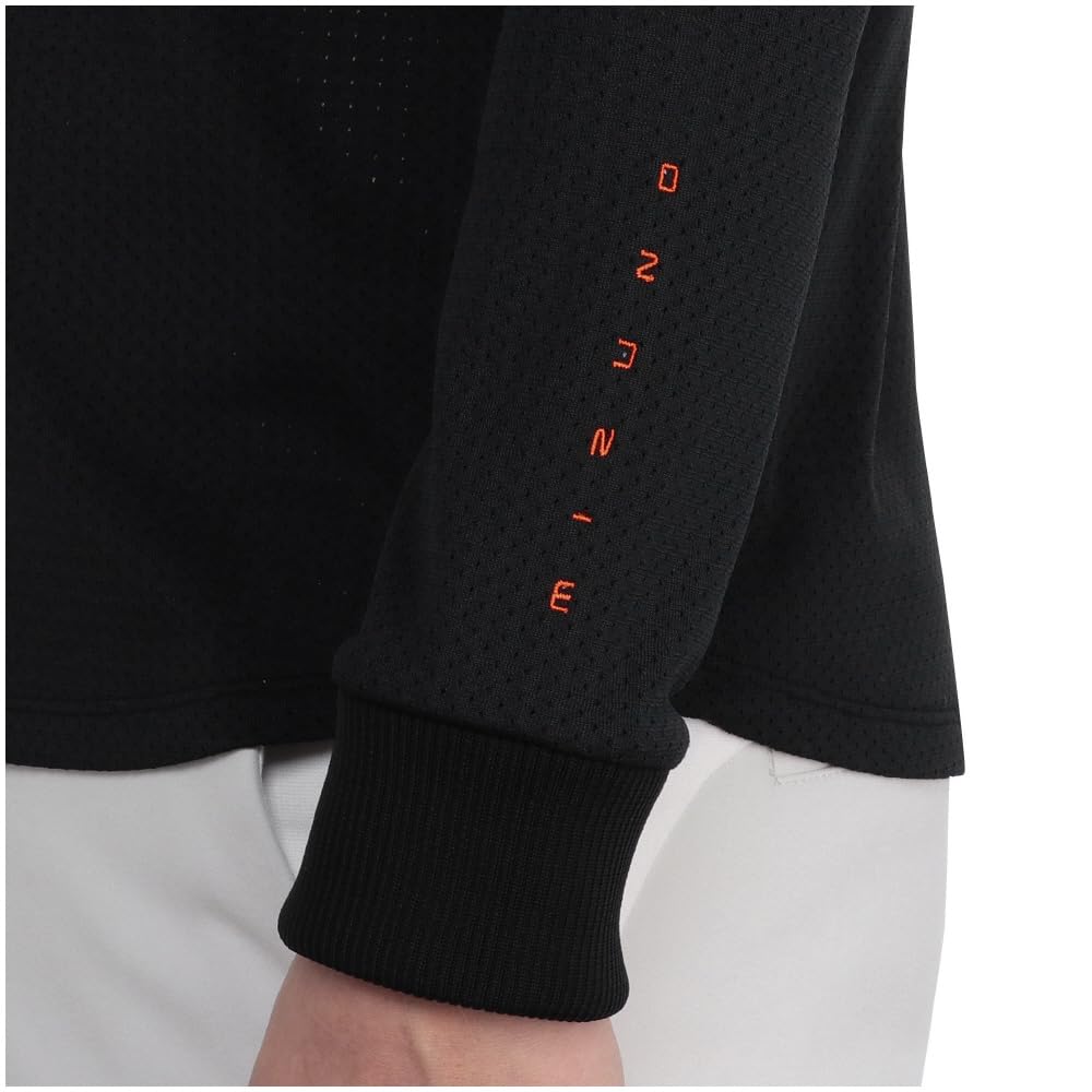 Mizuno Warm Dry Aeroflow Golf Highly Breathable and Mizuno Move Tech Black Button-Down Shirt, Warm, E2MAB502, Men's,