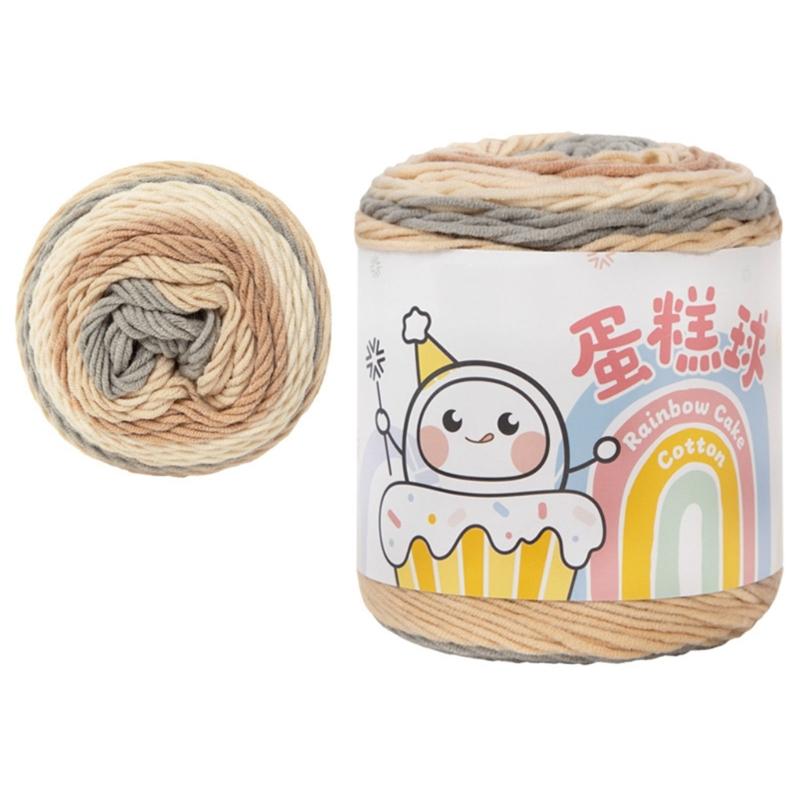 

Пряжа для вязания крючком и спицами с градиентами Мягкая пряжа Градиентная радужная пряжа Хлопковая пряжа для шапки, шарфа, пуловера, одеяла