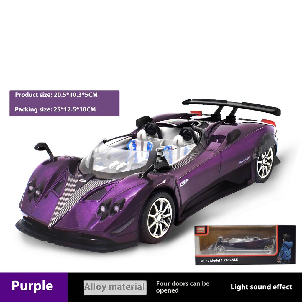 1/24 Scale Zonda HP Alloy Car Model Wind Son Car Model Collection Ornament Simulation Supercar Children Toy Car Boy Gift