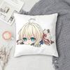 V-Violet Evergarden Double-Sided Printed Square Decorative Cushion Cover For Sofa Living Room Home Decor