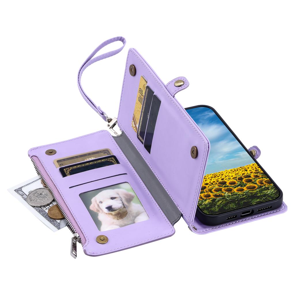 For Nothing Phone (3a) Case TPU+PU Leather Wallet Phone Cover with Wrist Strap