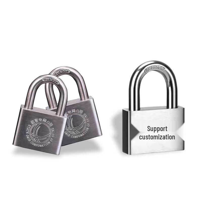LC 304 Stainless Steel Waterproof Padlock CN plug (adapter included)