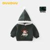 DUUDUU Children’s Fleece-Lined Hoodie 2025 - Winter Style Thick Sweatshirt