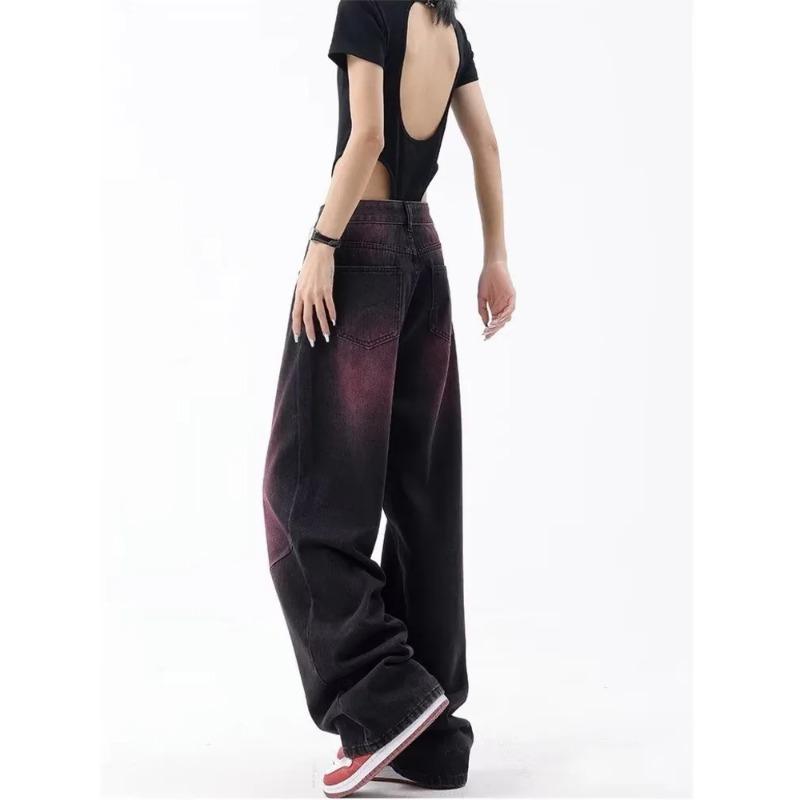 Autumn Jeans Women's Fashion Literary Trend Loose Washed Youth Fashion High Street Harajuku Women's Jeans