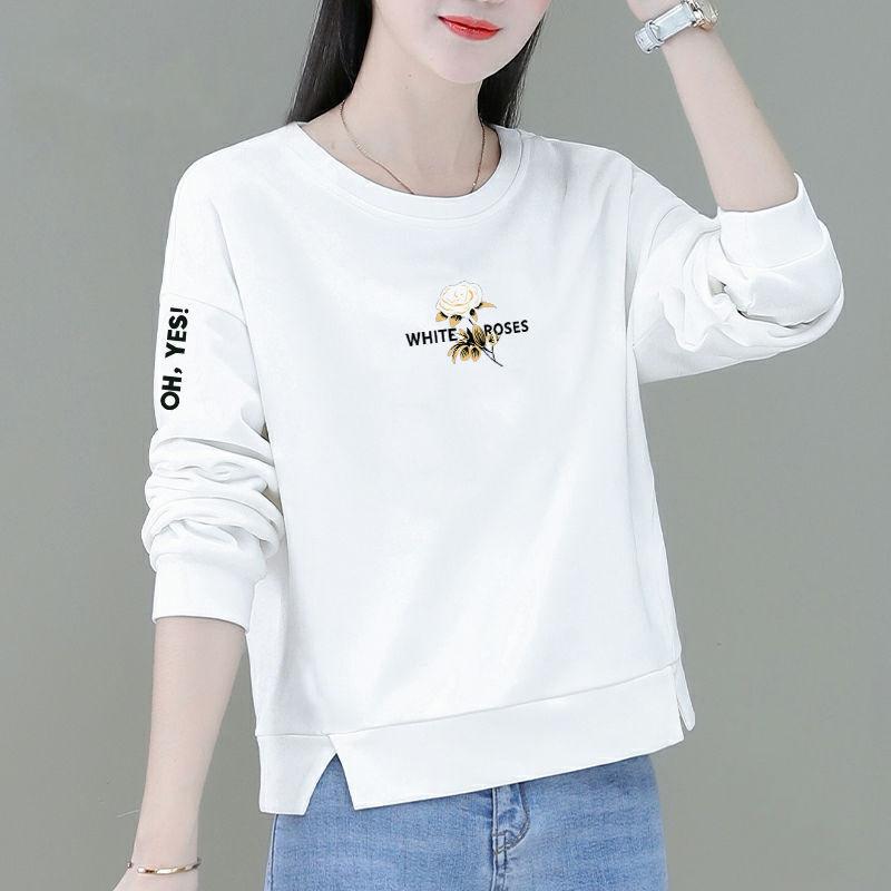 YYFS Damemote Uformelt vår høst med lange armer bluser og skjorter med o-hals