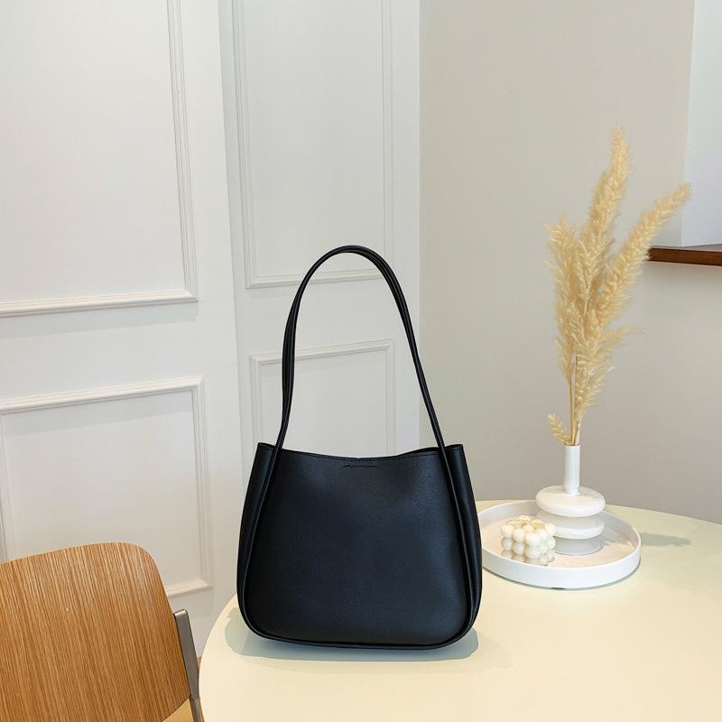 Internet Celebrity Large-capacity Soft Leather Bag Women's 2025 Summer New Foreign-style Texture Shoulder Underarm Bag Tote Bag Women's Bag