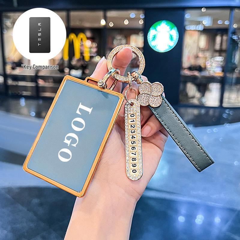 Suitable for Tesla Model Y Key Card Case, Model 3 Card Holder, and Model X 3rd Edition Car Shell Buckle.