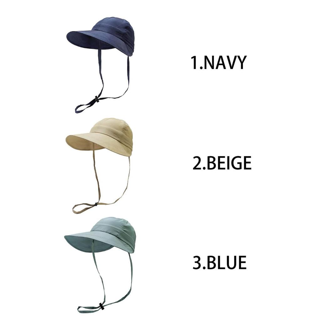 Basicunque Cap Beige Dusp Wide Visor UV Cut Water Repellent Washable Quick Drying Antibacterial Deodorizing Women's