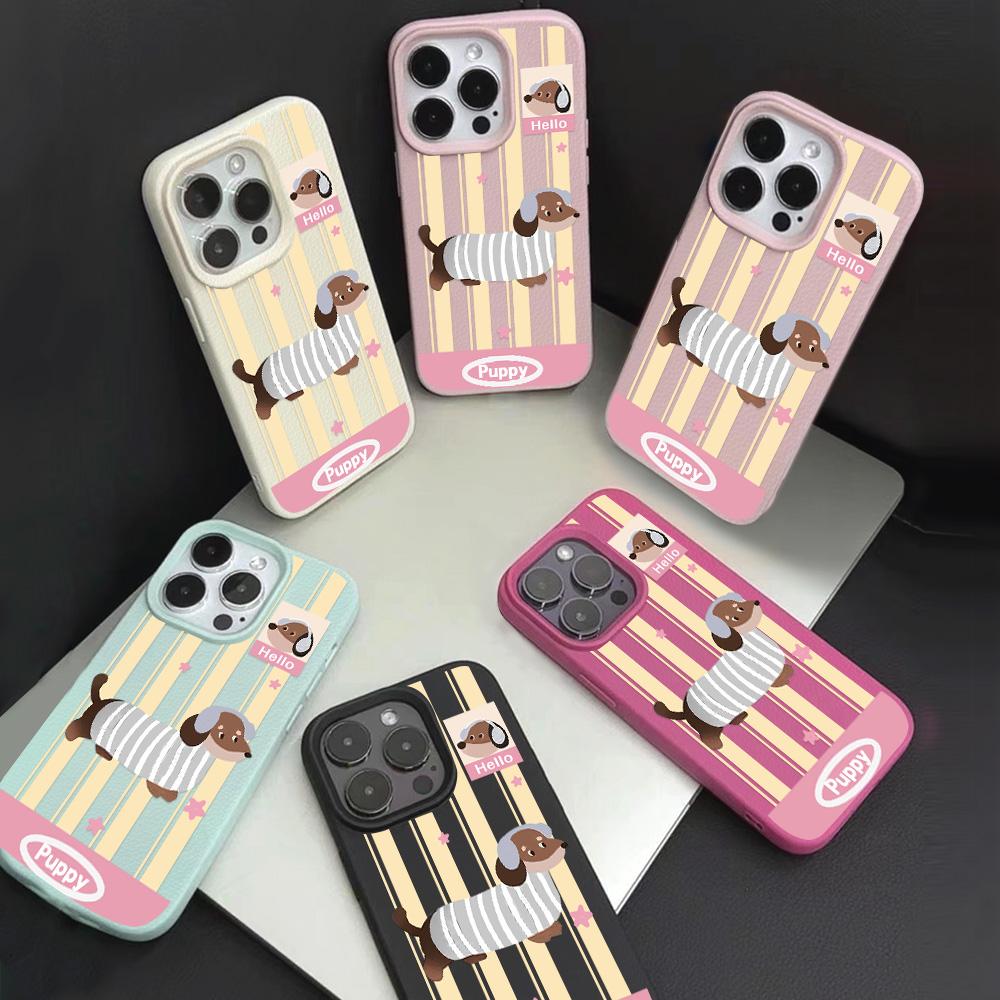Pouzdro na telefon pro iPhone 11 13 16 Pro Max iPhone XR XS Max 14 15 Pro Max 12 13 Pro Max 16 Plus 13 Pro 14 Pro Cartoon Painted Macaron Colors