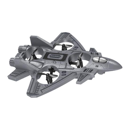 Kinder Fernbedienung Flugzeug Spielzeug mit LED Lichtern 360 Grad Stunt Flip Mini EPP Schaumstoff Kampfjet Modell Anfänger Kinder Erwachsene 2,4 GHz RC Flugzeug