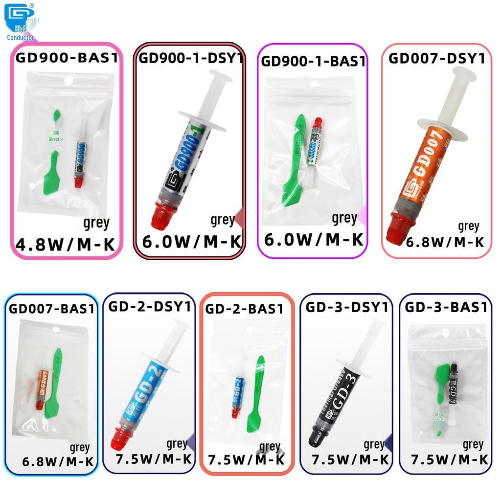 High Thermal Conductivity Silicone Grease GD-3, 1g, Short Needle Tube Packaging