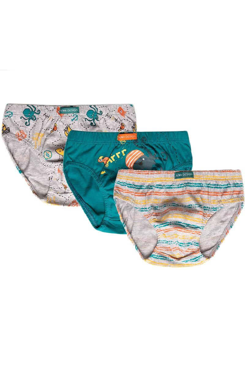 

Труси сліп, 3 штуки Lama (97182) 128-134(cm) різнокольорові кольору
