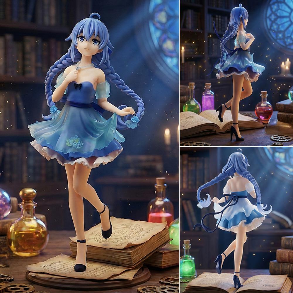 1pc Blue-haired twin-braid girl Figure | Atmospheric Car & Bedroom Decor | Collectible Essential Gift for Birthday & Holiday.