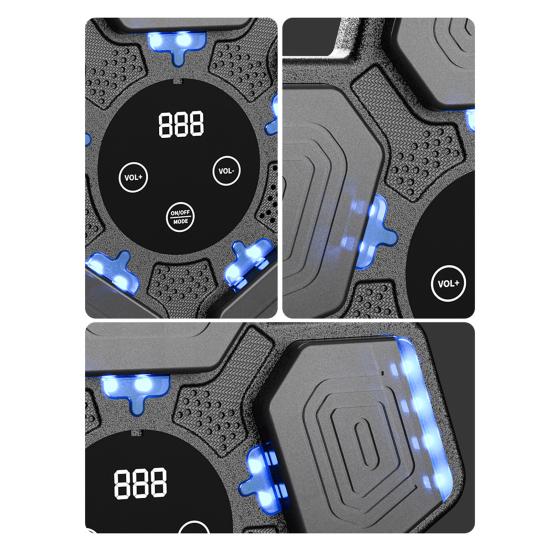 Muziek Boksmachine met Handschoenen Wandmontage Snelheidsmodi Verstelbaar LED-Display Elektronische Bokstrainer Doel Stootkussen Trainingsapparatuur