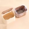 Mini Kitchen Desktop Trash Can Cute Cartoon with Lid Dormitory Bedroom Dressing Table Office Press Type Garbage Storage Box