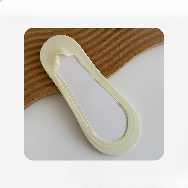 Female Summer Ultra Thin Breathable Invisible Do Not Drop Heel Shallow Mouth Boat Socks