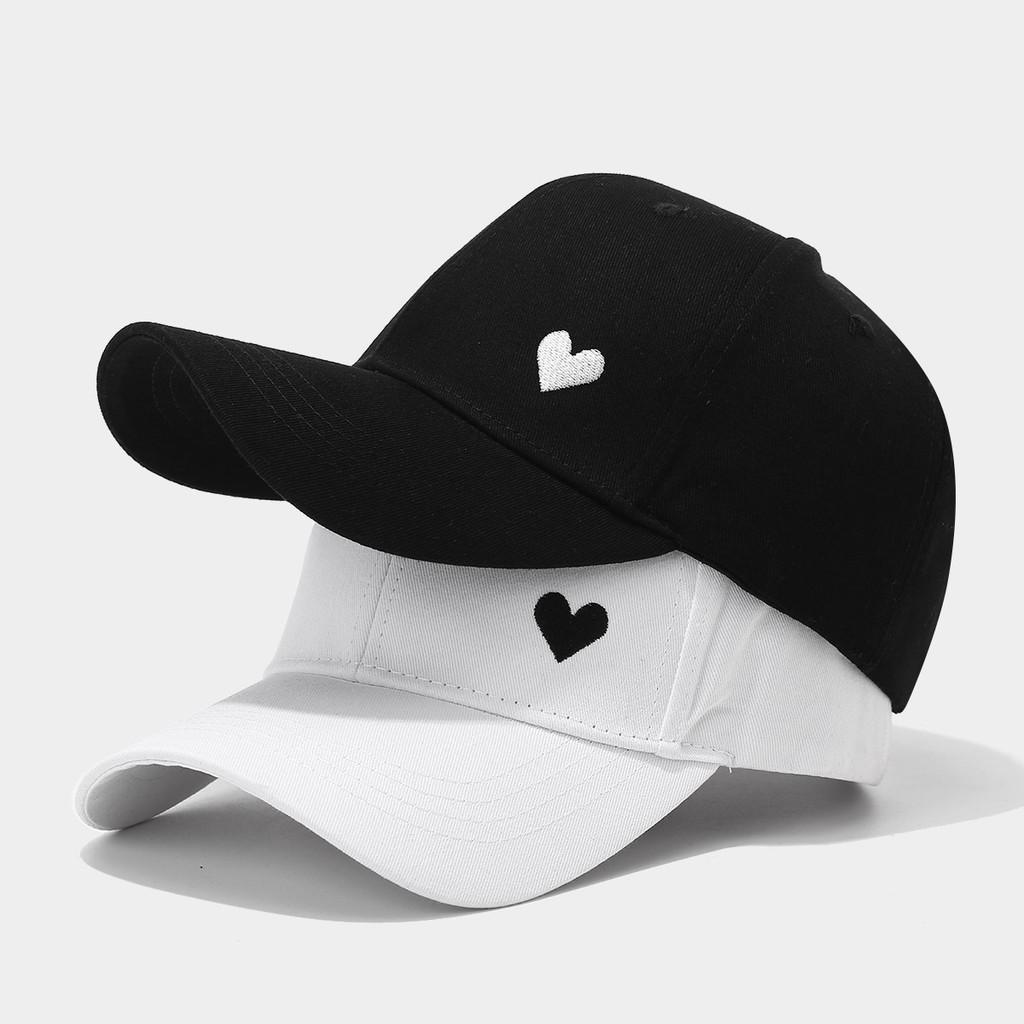 Love Heart Embroidered Baseball Cap With Sun Protection For Casual Outings
