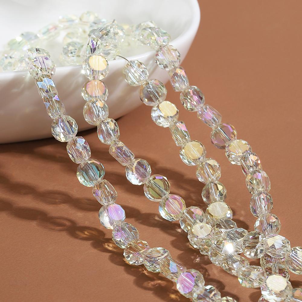 100pcs Crystal Stone Beads Rondelle Austria Faceted Loose Spacer Round Beads for Jewelry Making DIY Necklace Bracelet Wholesale