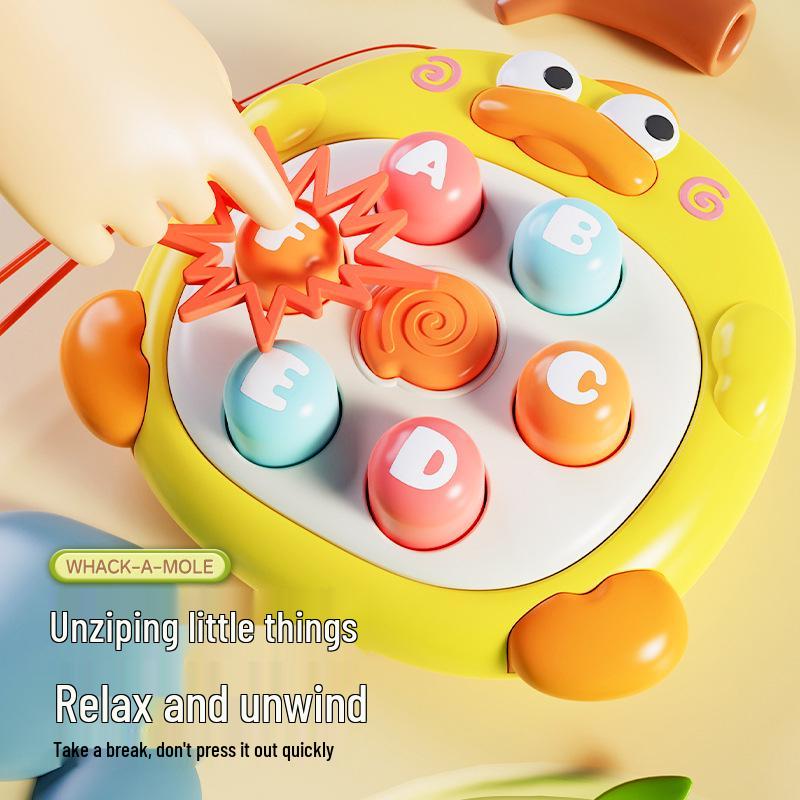

Cross-Border Whack-a-Mole Press and Pop Decompression Toddler Toy Keychain