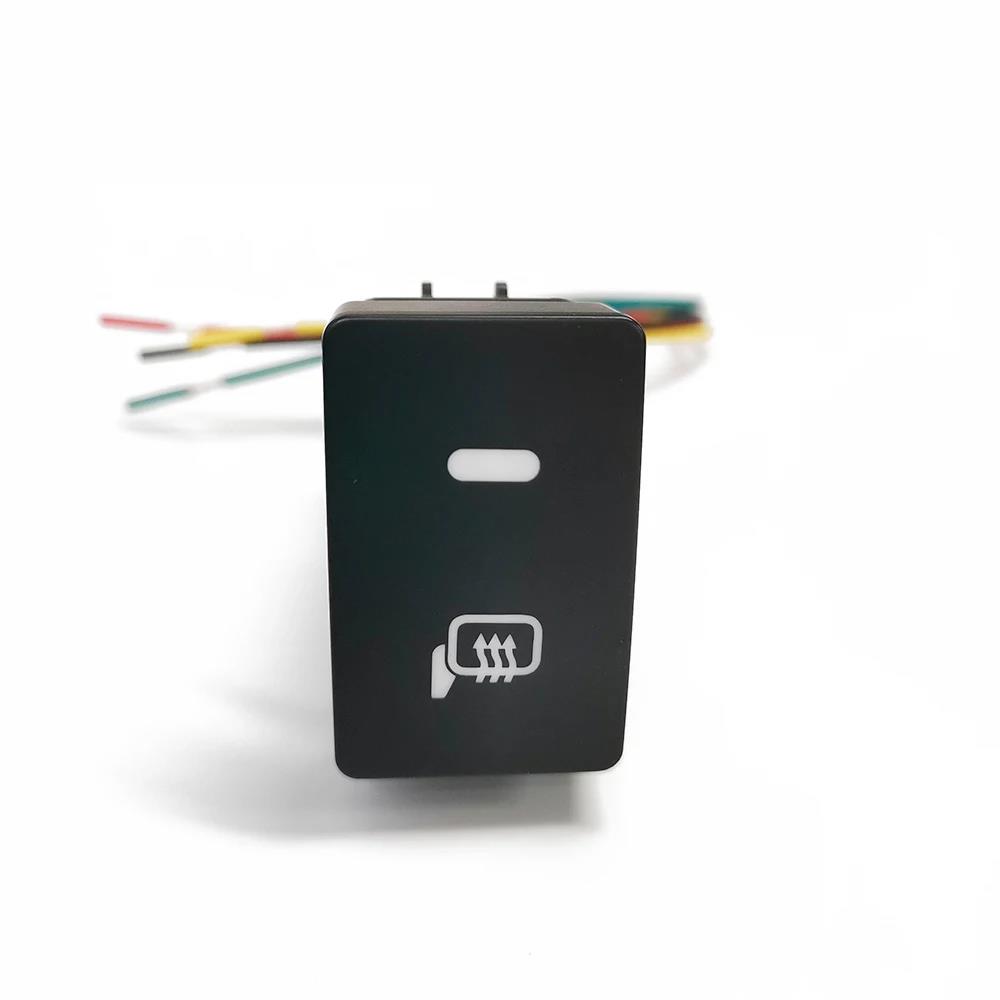 1PC Car LED DRL Front Rear Fog Lamp Radar Music Power Button Switch with Wire For Honda Civic CRV 2017 - 2021 Accessories Switches4