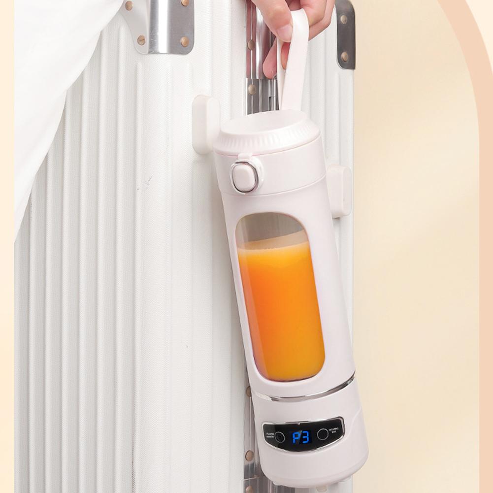 Tragbarer Entsafter: 600ml USB Mixer mit 12 Edelstahlklingen Entsafter 26x8x8cm Zerkleinern von Eis, Nüssen, Früchten und Gemüse