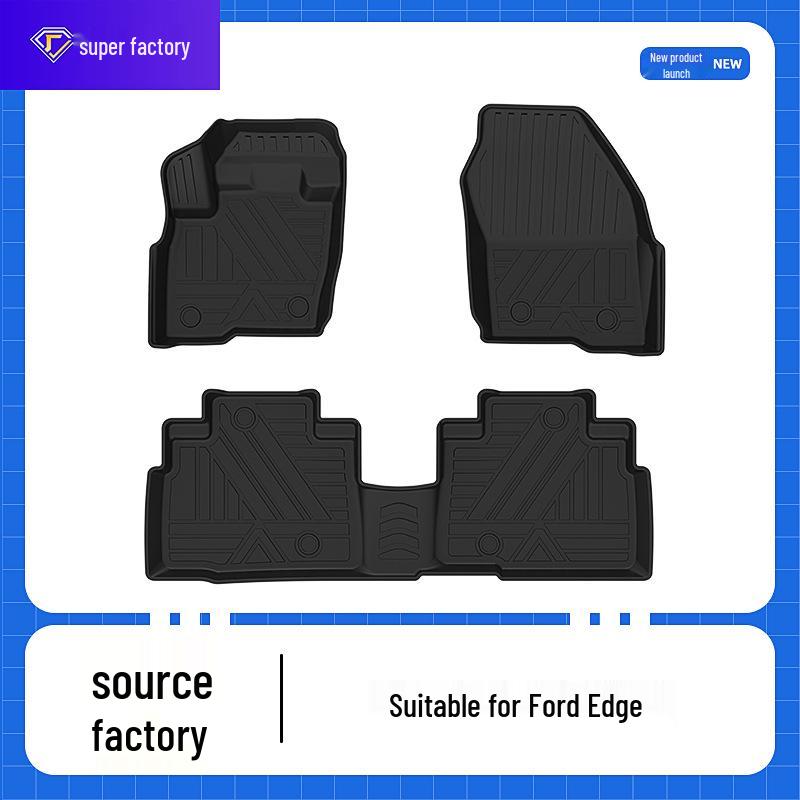 All-Season TPE Floor Mats for Ford EVOS, Edge & Territory - Eco-Friendly & Wear-Resistant