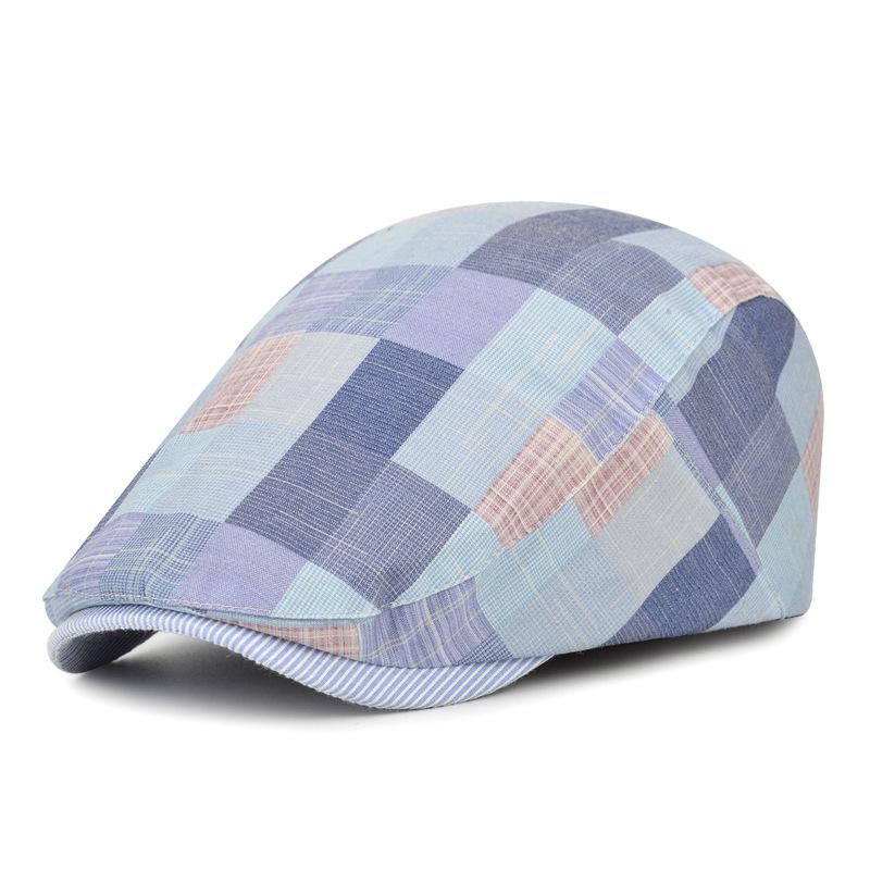 Womens Mens Teens Beret Flat Newsboy Hat Adjustable Irish Cabbie Gatsby Cap Breathable Driving Hunting Hat