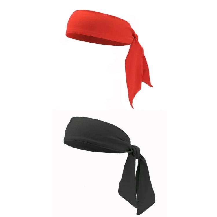 Elastic Sports Ribbon Pirate Sweatband for Tennis Unisex Men Women Teens Headband Gym Fitness Yoga Hair Bands Athletic Headwear