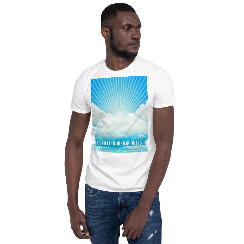 

One Day At A Time AA Sober Sunrise Sunset TShirt NA Ocean Unisex T-Shirt S