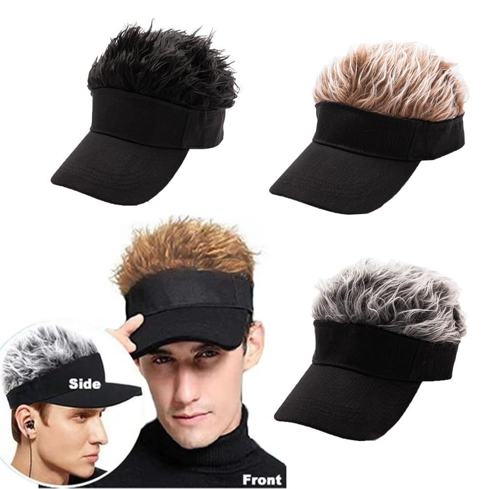Creative Performance Wig, Golf Baseball Cap, Sun Hat For Hip-Hop, Fun Duckbill Sun Hat, Pointed Wig Hat For Men And Women