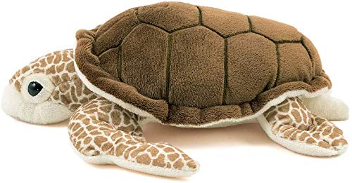 Calorata Loggerhead Sea Turtle Plush Toy (Medium Size/Soft Touch) Realistic Turtle Sea Creature Toy Doll Gift Present Birthday (Twice Tested) / Christ